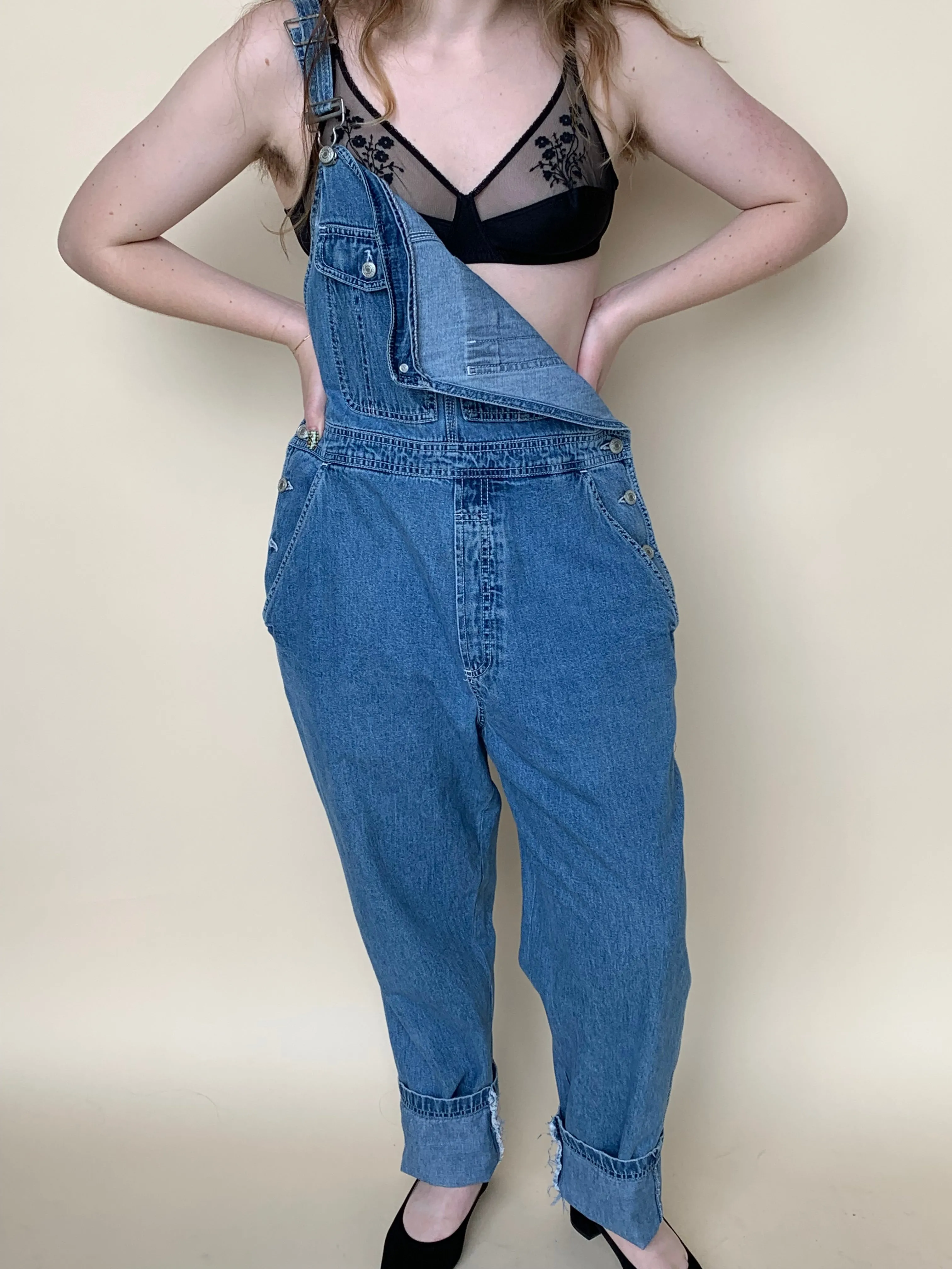 00s denim overalls