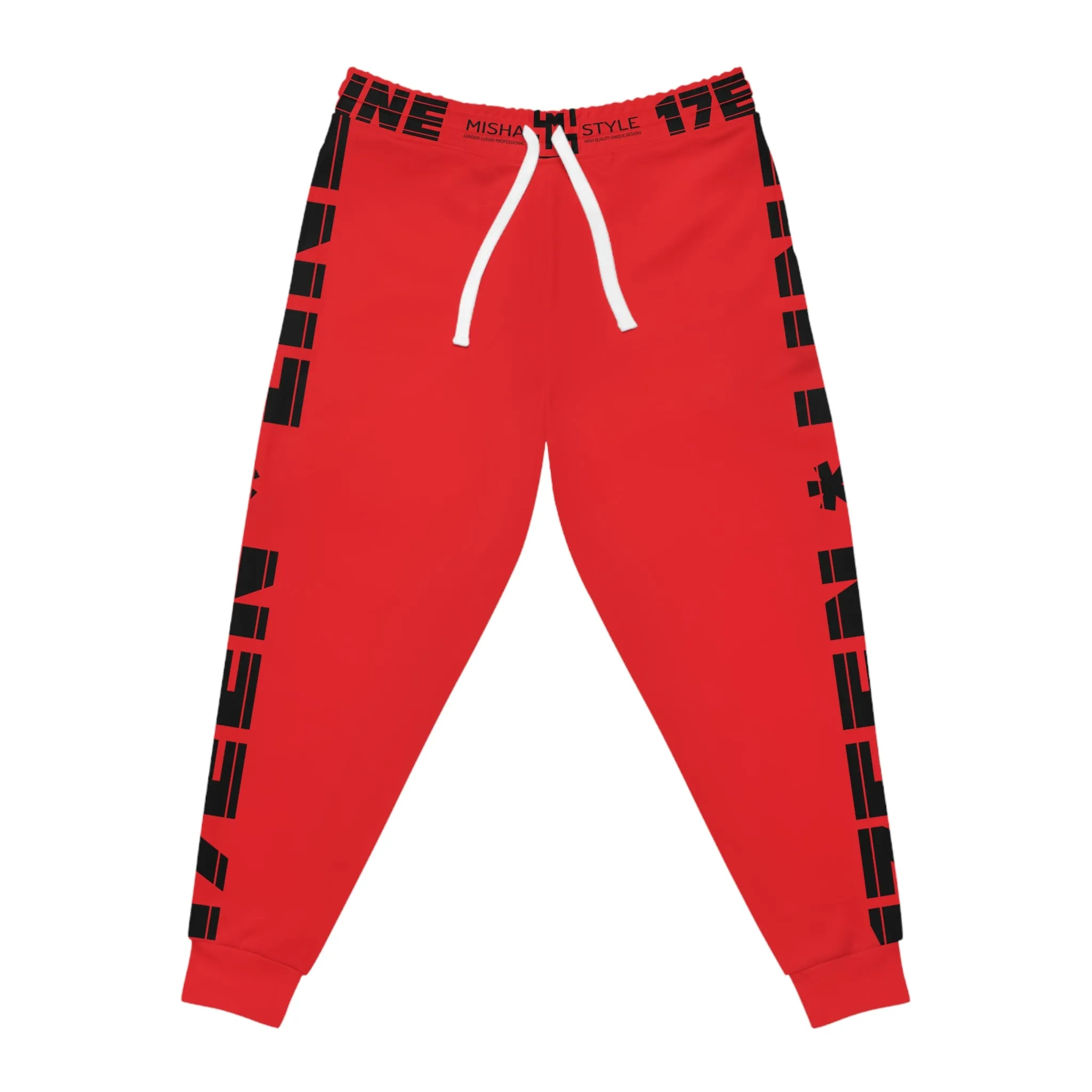 17een Line Unisex Red Athletic Joggers