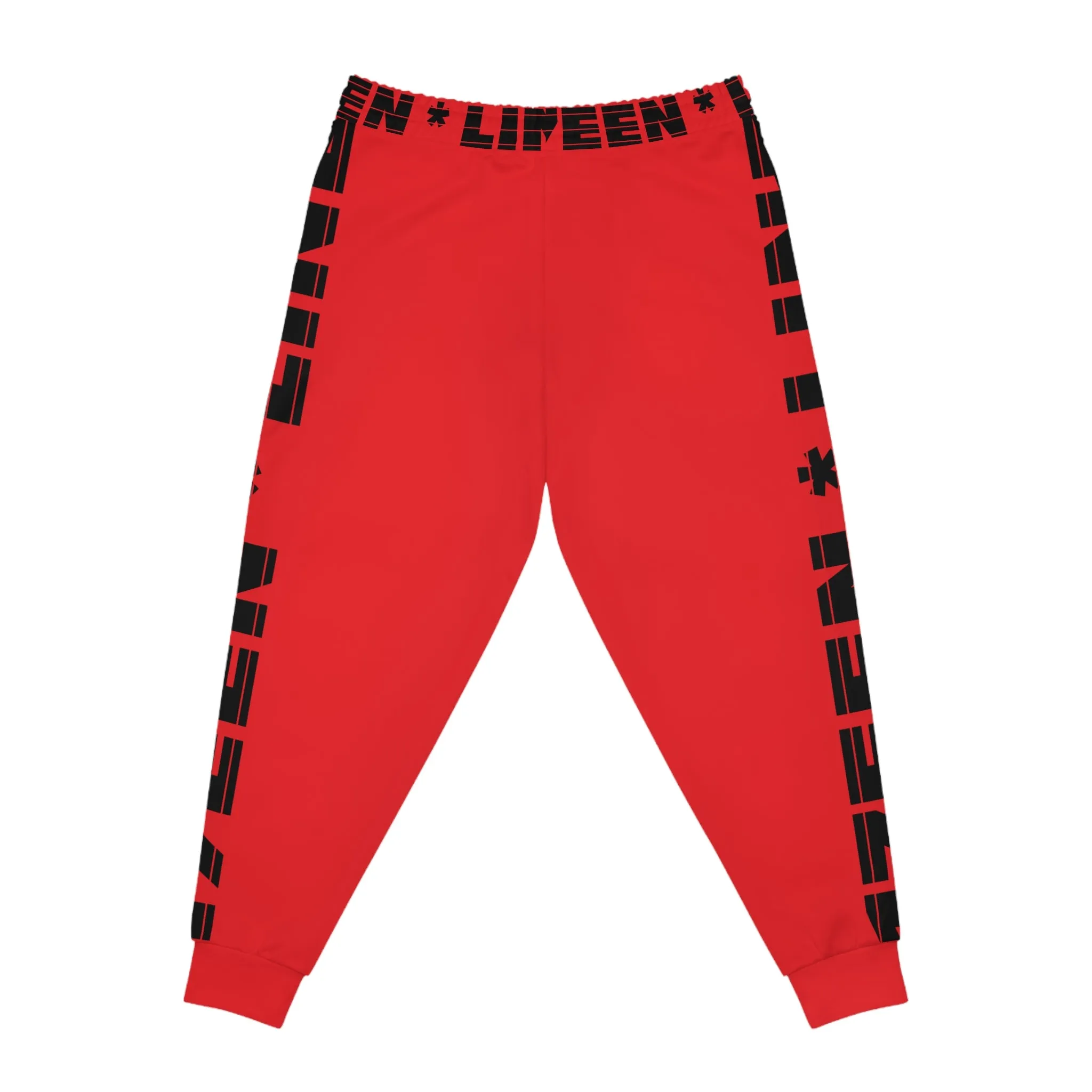 17een Line Unisex Red Athletic Joggers