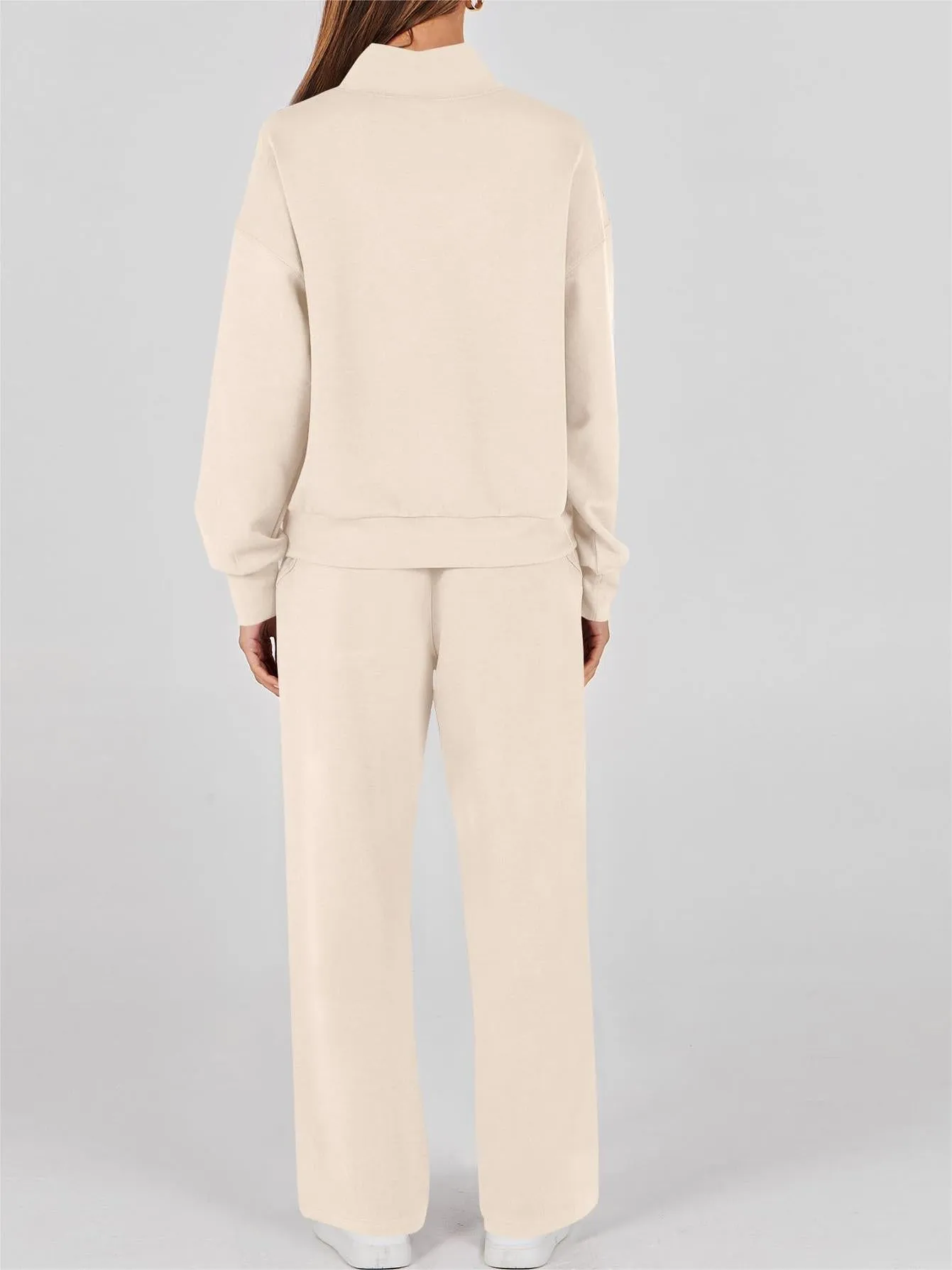 2024 Women's 2 Piece Outfits Sweatsuit Set Drawstring Sweatshirt Lounge Set(BUY 2 FREE SHIPPING)