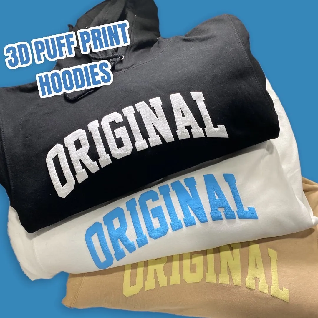 3D Puff Printed Sweatshirts & Hoodies