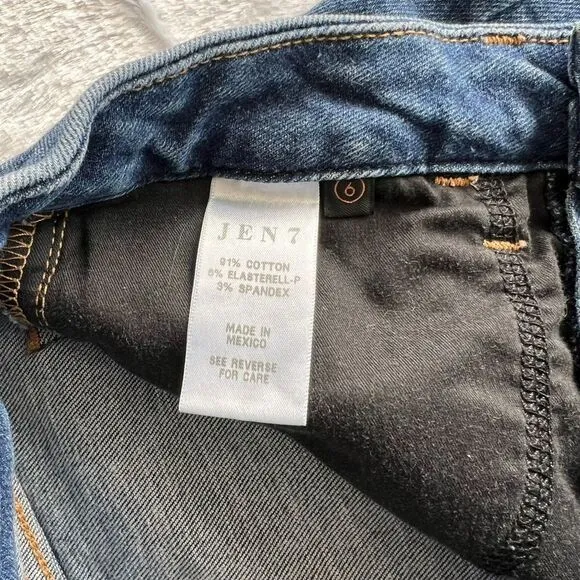 7 For All Mankind Women's Slim Boyfriend Jeans Dark Wash Blue Size 26​​​​
