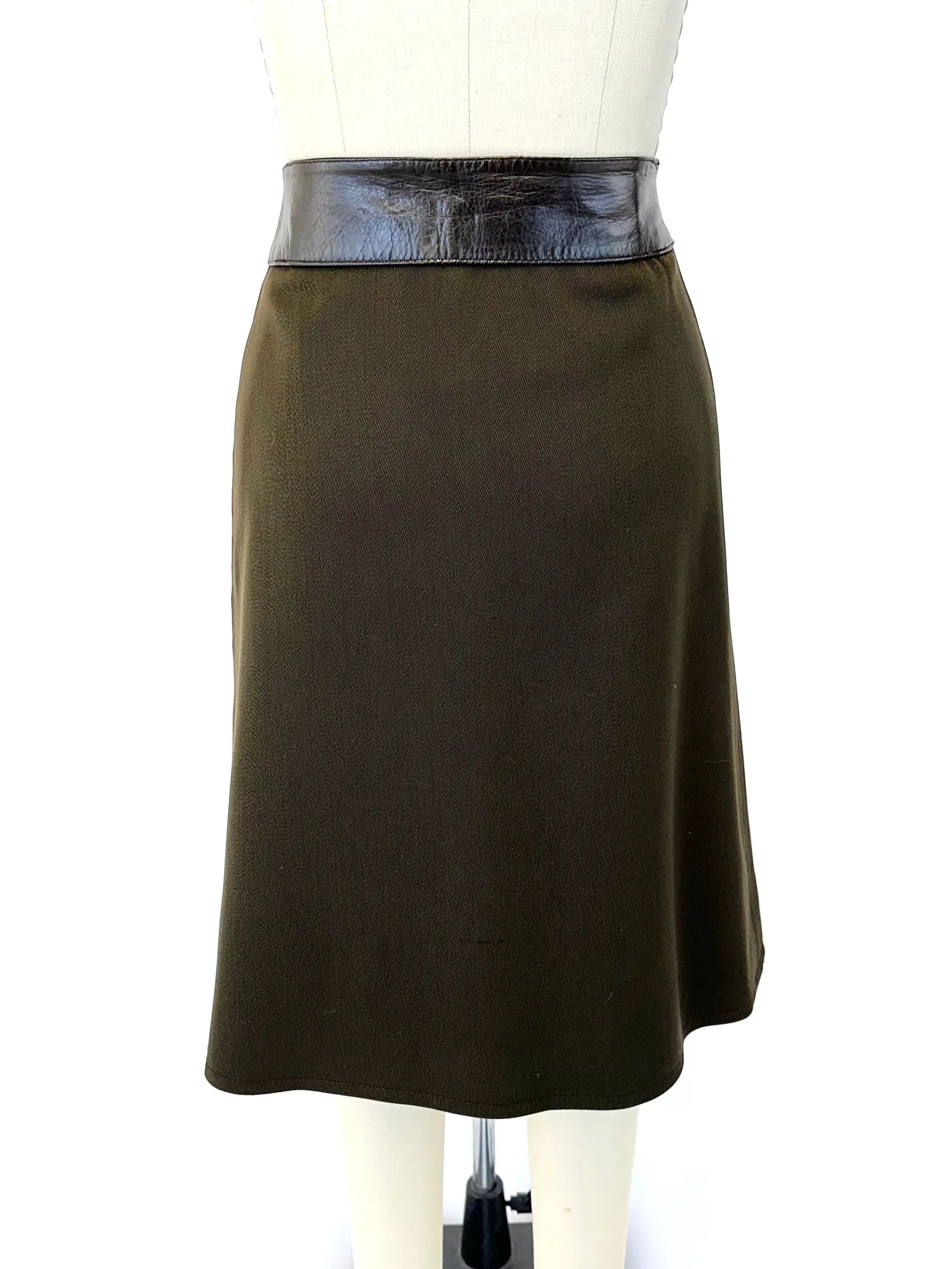 70s Celine O-Ring Wrap Skirt