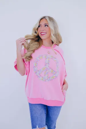 A Lil Peace Of Mind Floral Patch Top - 3 Colors