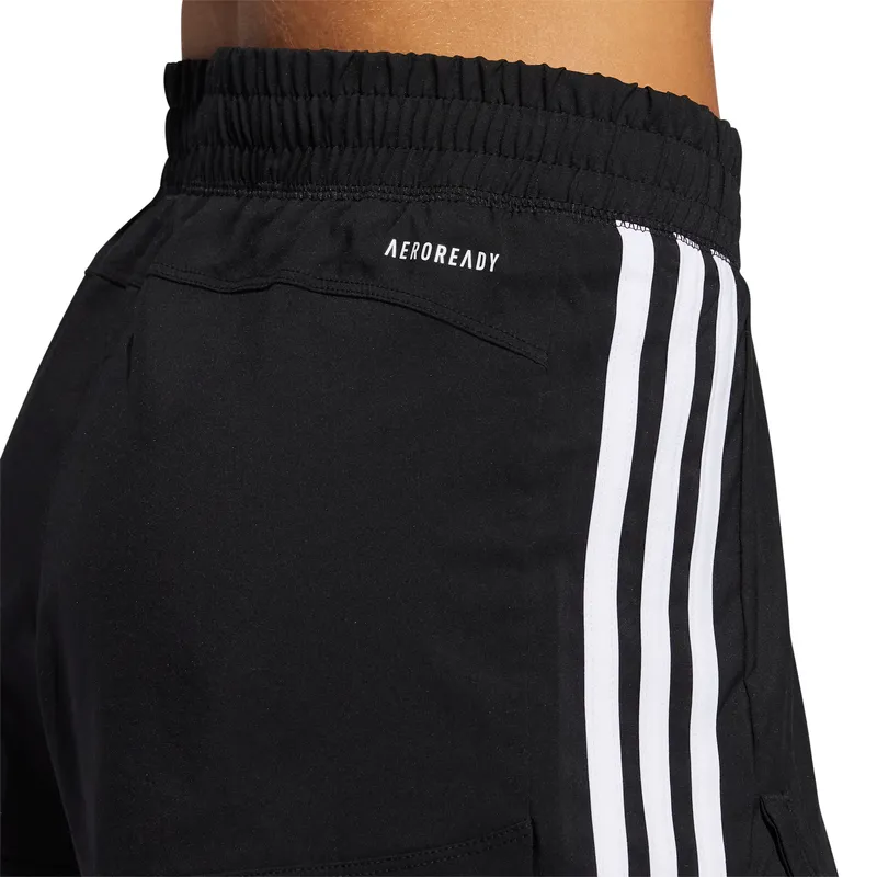Adidas Womens Pacer 3-Stripe Woven Two-in-One Shorts