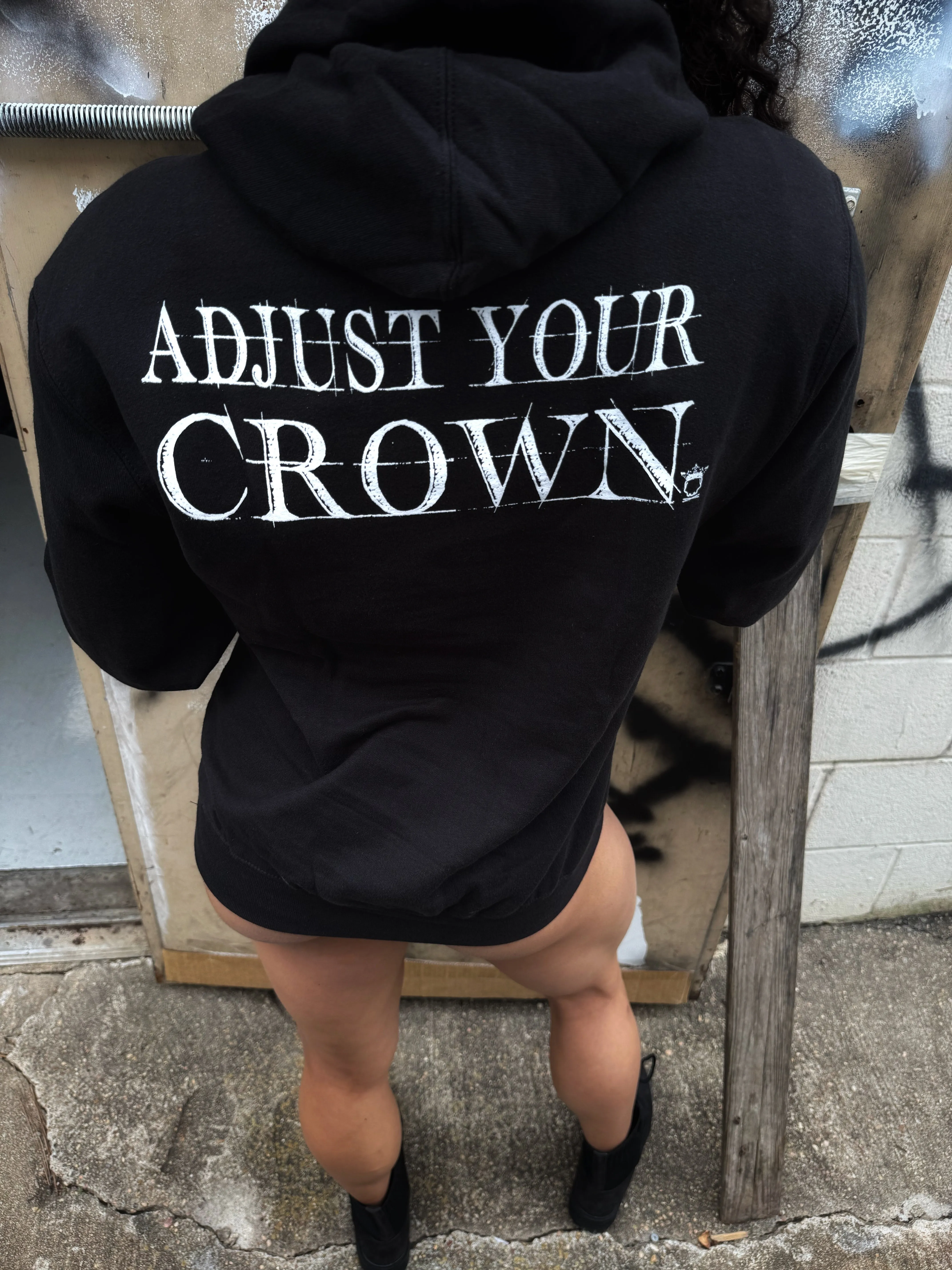 ADJUST HOODIE SILVER CROWN