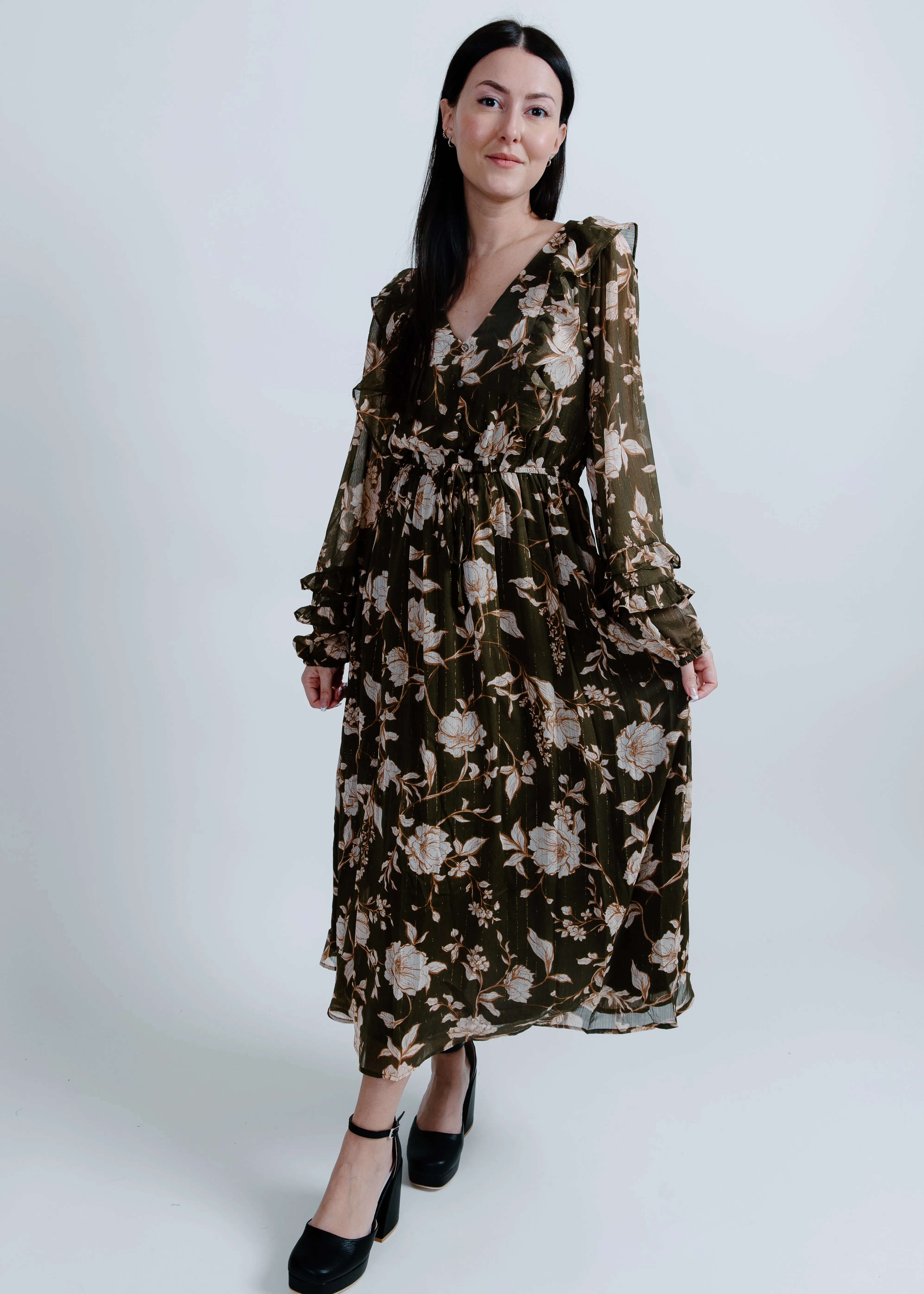 Afternoon Tea Floral Midi Dress