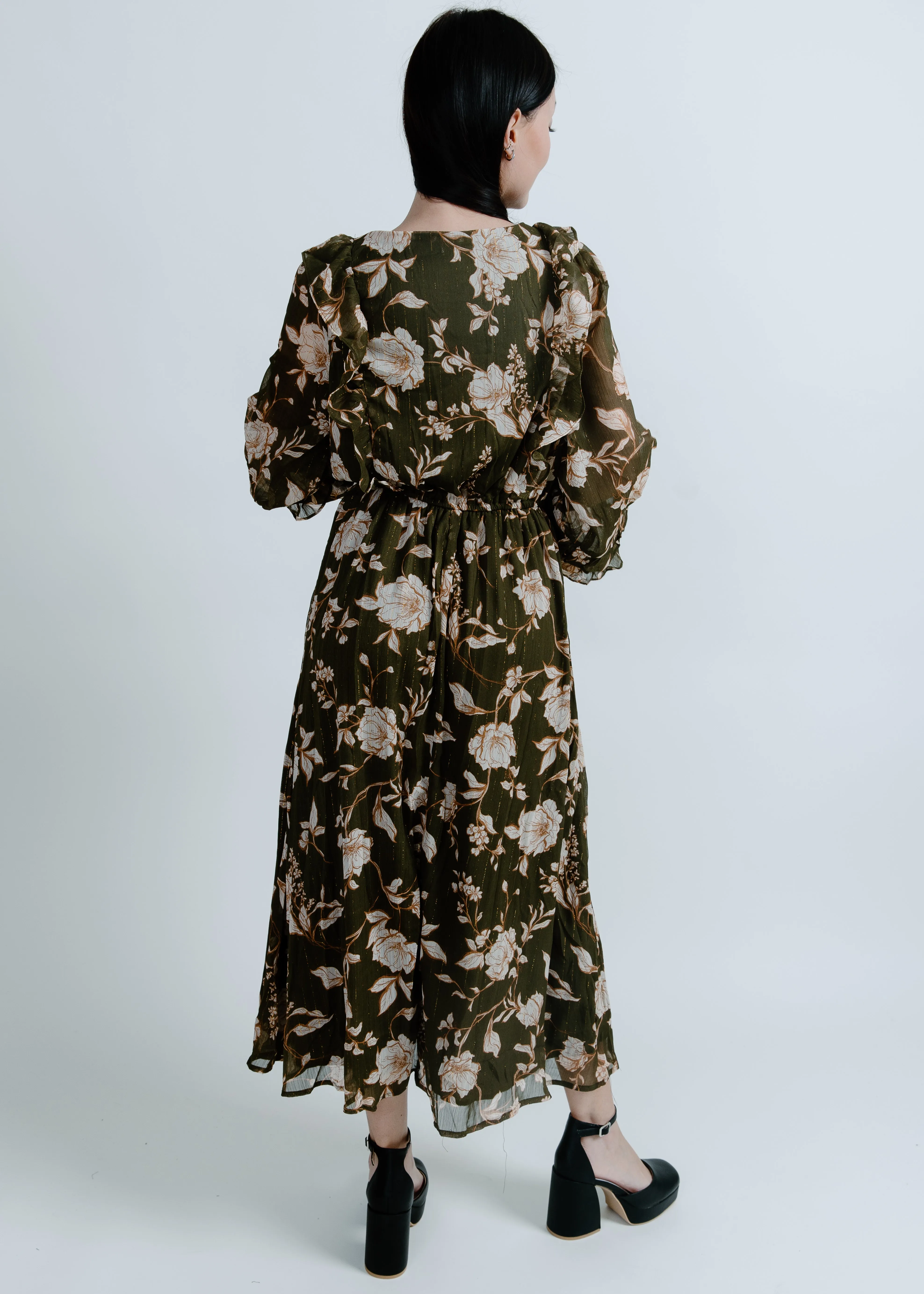 Afternoon Tea Floral Midi Dress