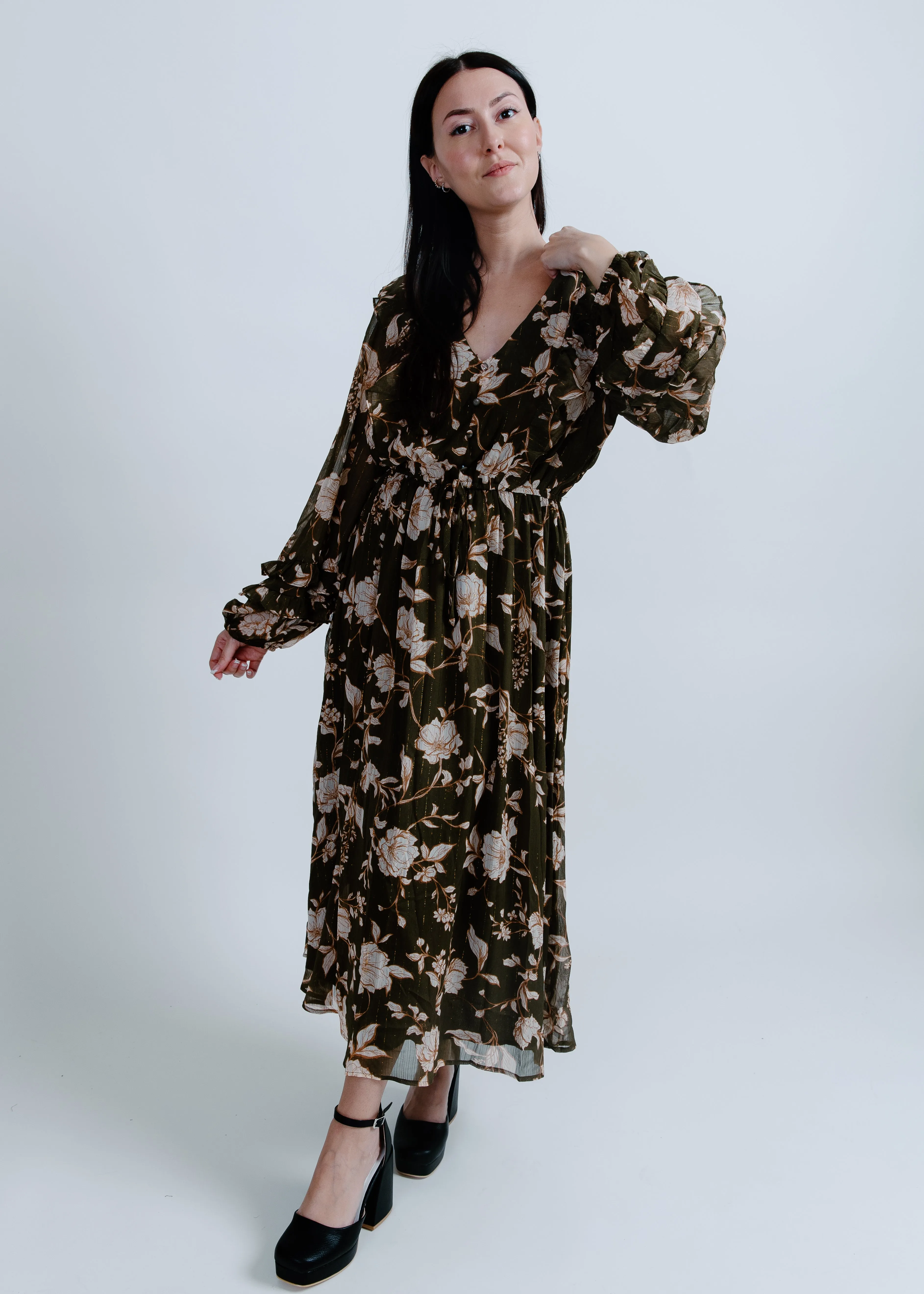 Afternoon Tea Floral Midi Dress
