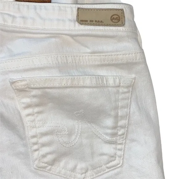 AG Adriano GOLDSCHMIED The Ballard White Slim Boot Cut Jean Size 29R