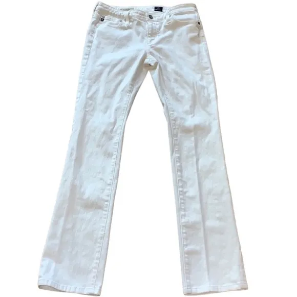 AG Adriano GOLDSCHMIED The Ballard White Slim Boot Cut Jean Size 29R