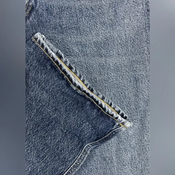 Agolde 90s Pinch Jeans Women 24 Button Fly Hi-Waisted Straight Organic Cotton US