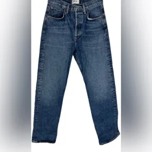 Agolde 90s Pinch Jeans Women 24 Button Fly Hi-Waisted Straight Organic Cotton US