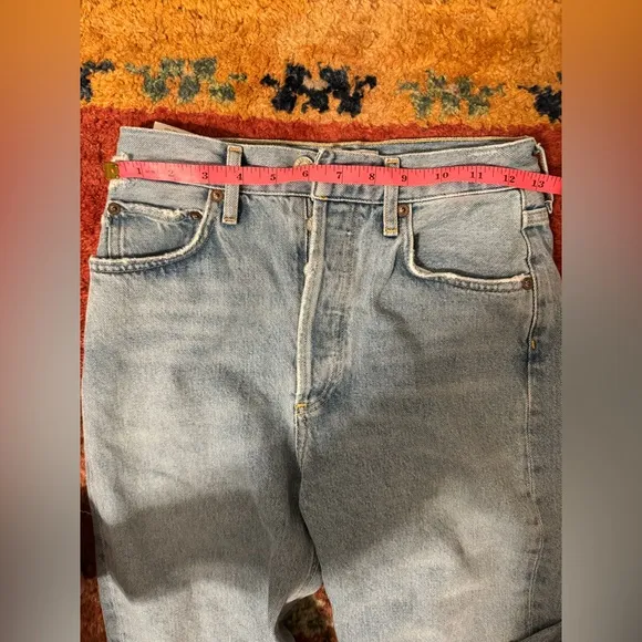 Agolde Fitted 90s Straight Leg Jeans, Organic Cotton, Size 24