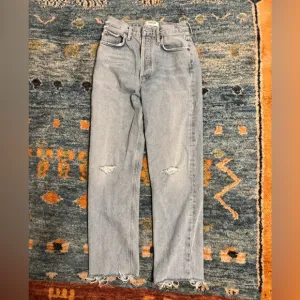 Agolde Fitted 90s Straight Leg Jeans, Organic Cotton, Size 24