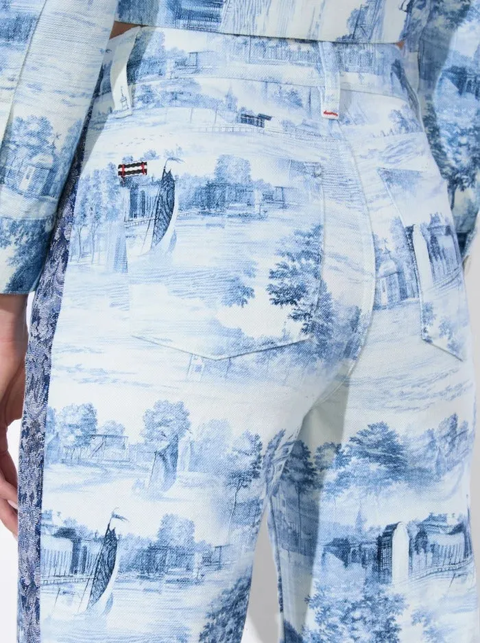 Alice   Olivia Weezy Printed Jeans in Chateau