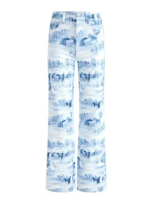 Alice   Olivia Weezy Printed Jeans in Chateau