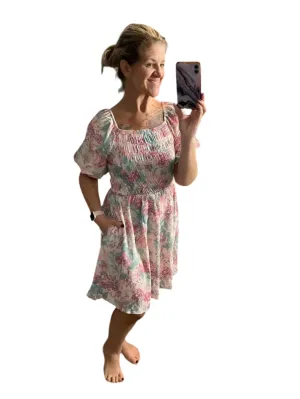 Alina - Pink Teal Watercolor Floral