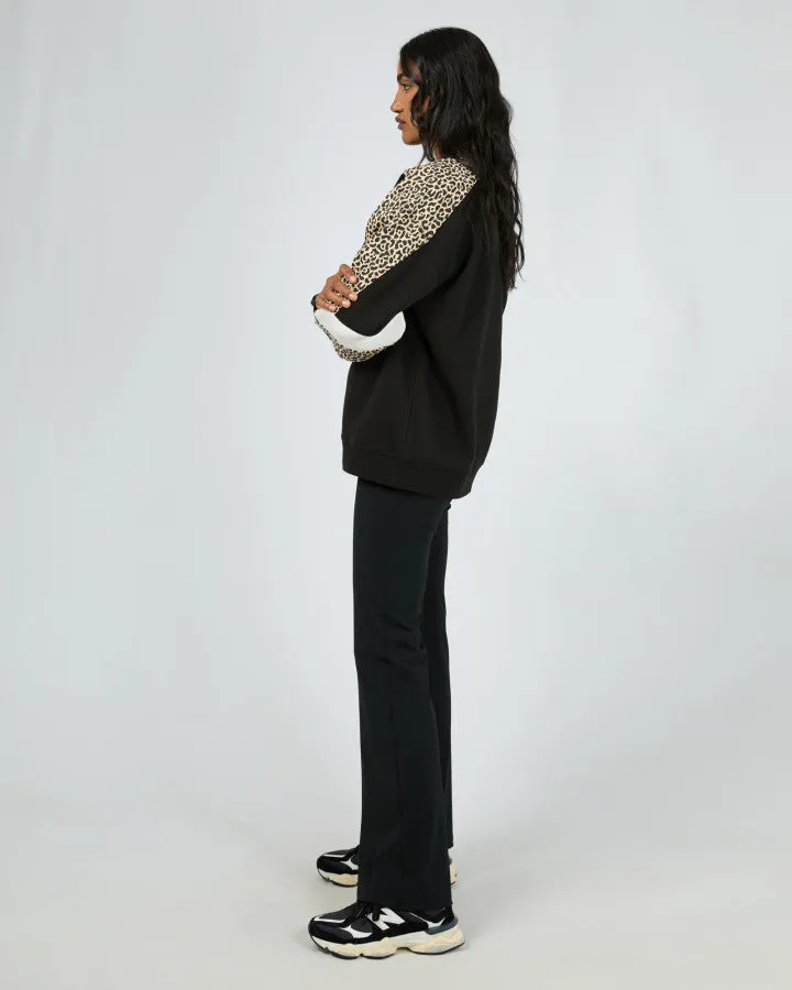 All About Eve Savannah Oversized Crew - Black