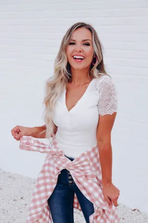 All In The Details Bodysuit - White