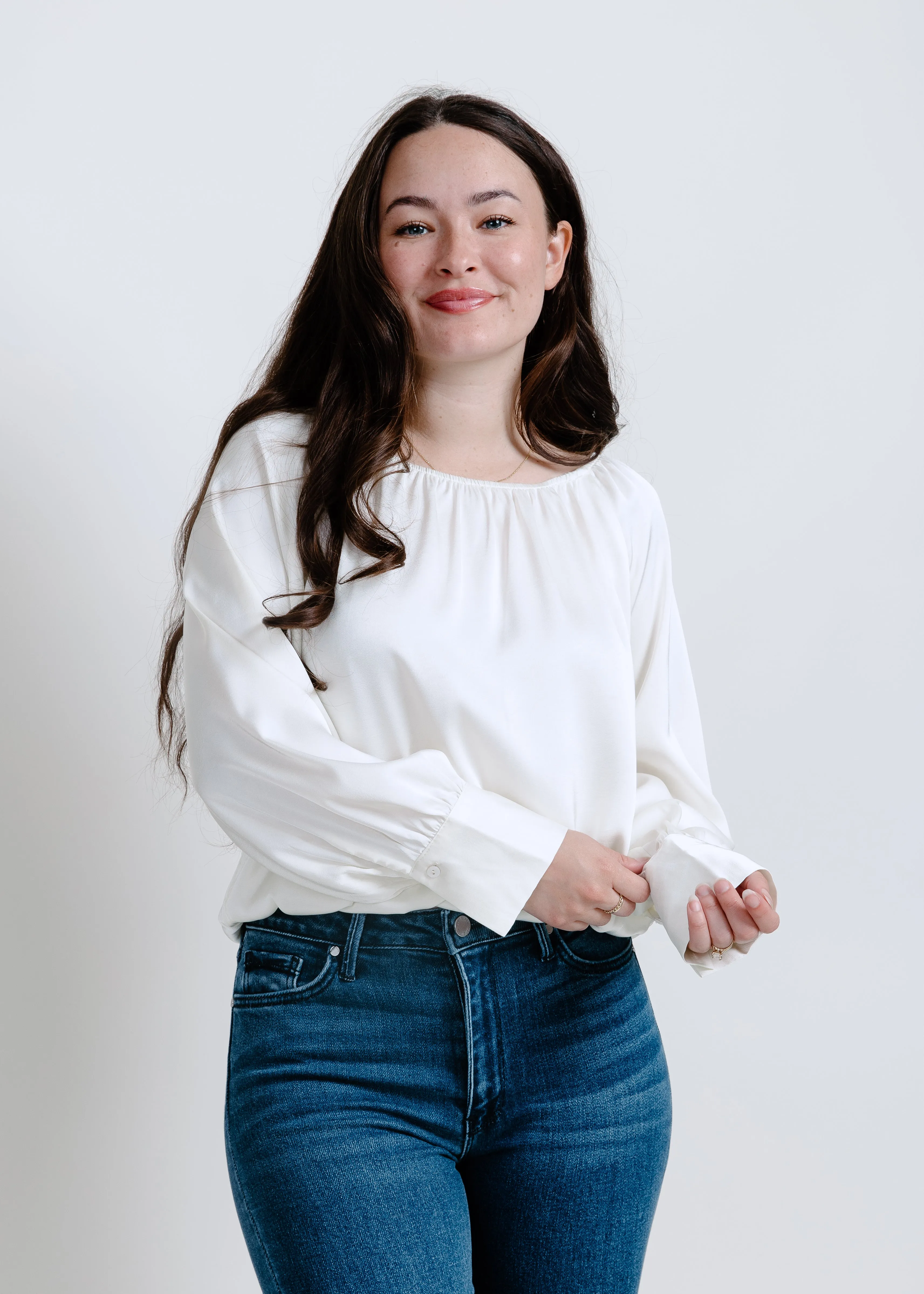 Amber Bubble Hem Blouse