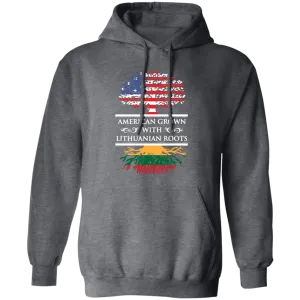 American Grown Lithuanian Roots - Men/Women Unisex Comfort Pullover Hoodie