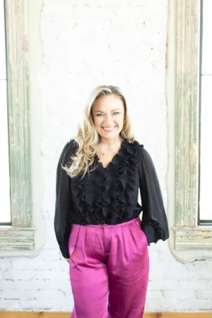 Amina Ruffle Blouse