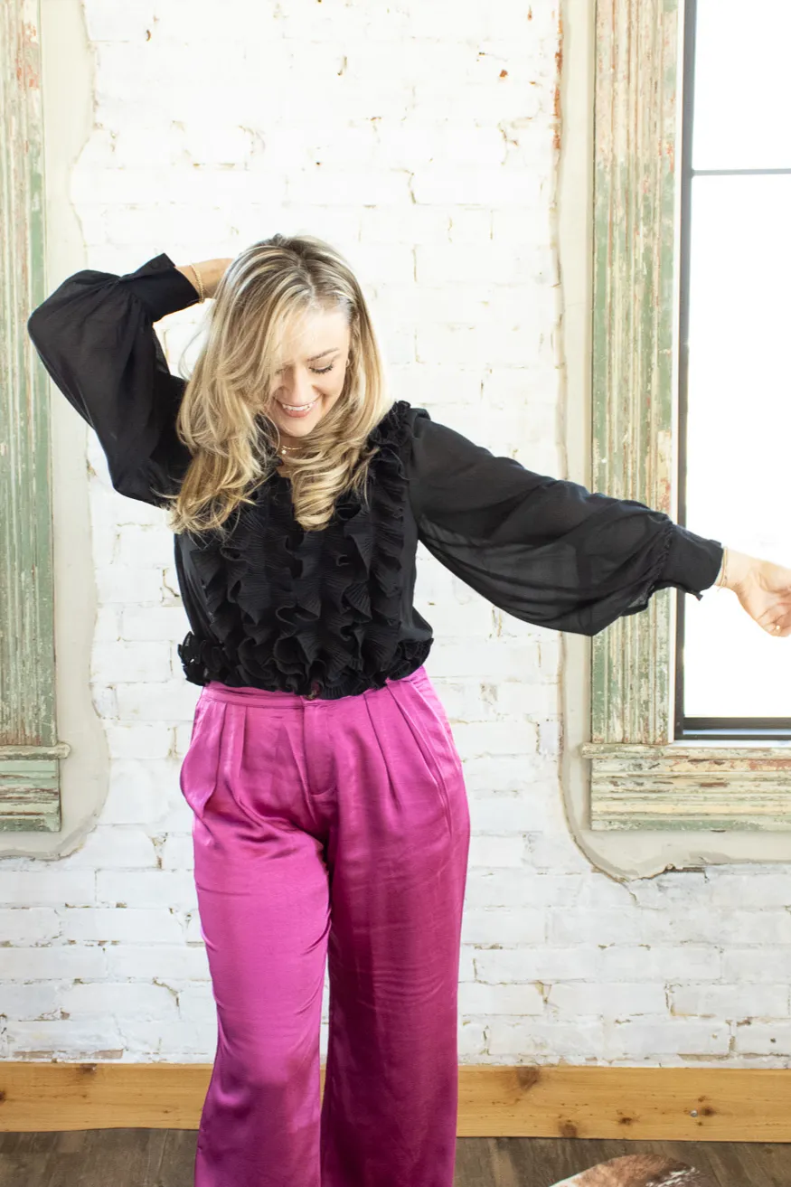 Amina Ruffle Blouse