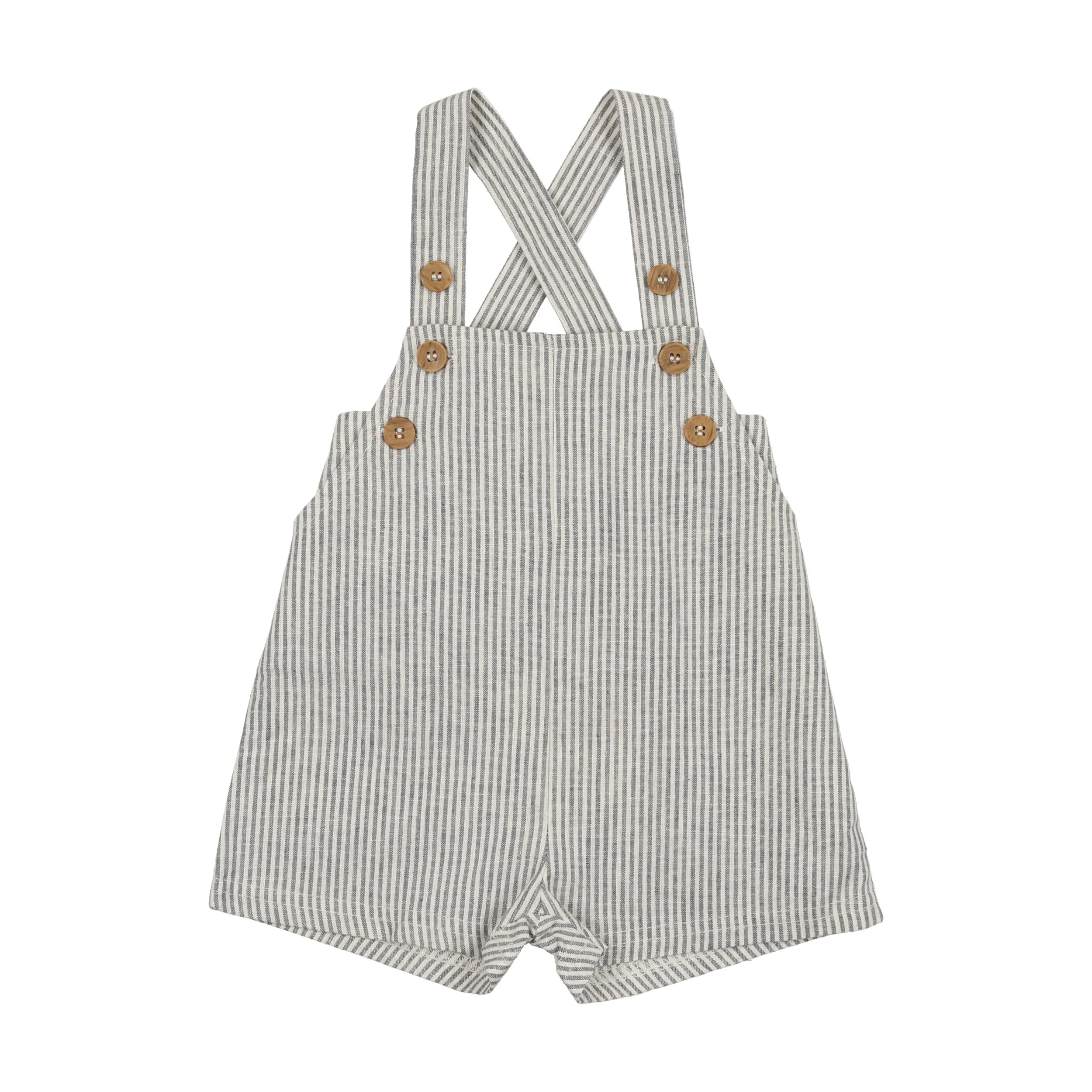 Analogie Linen Overalls - Blue Stripe