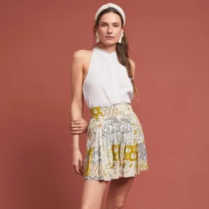 Anthropologie Floral Patchwork Flowy Rayon Shorts