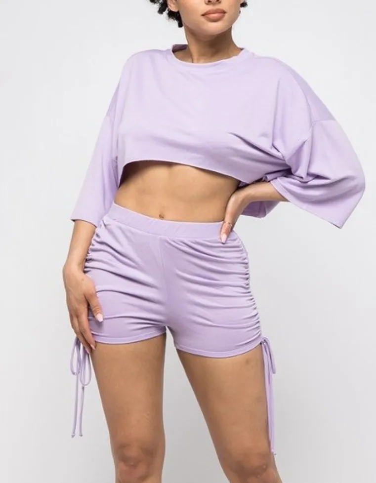 Anywhere! Anytime! Shorts Set