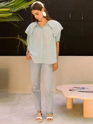 Aqua Cottage Top