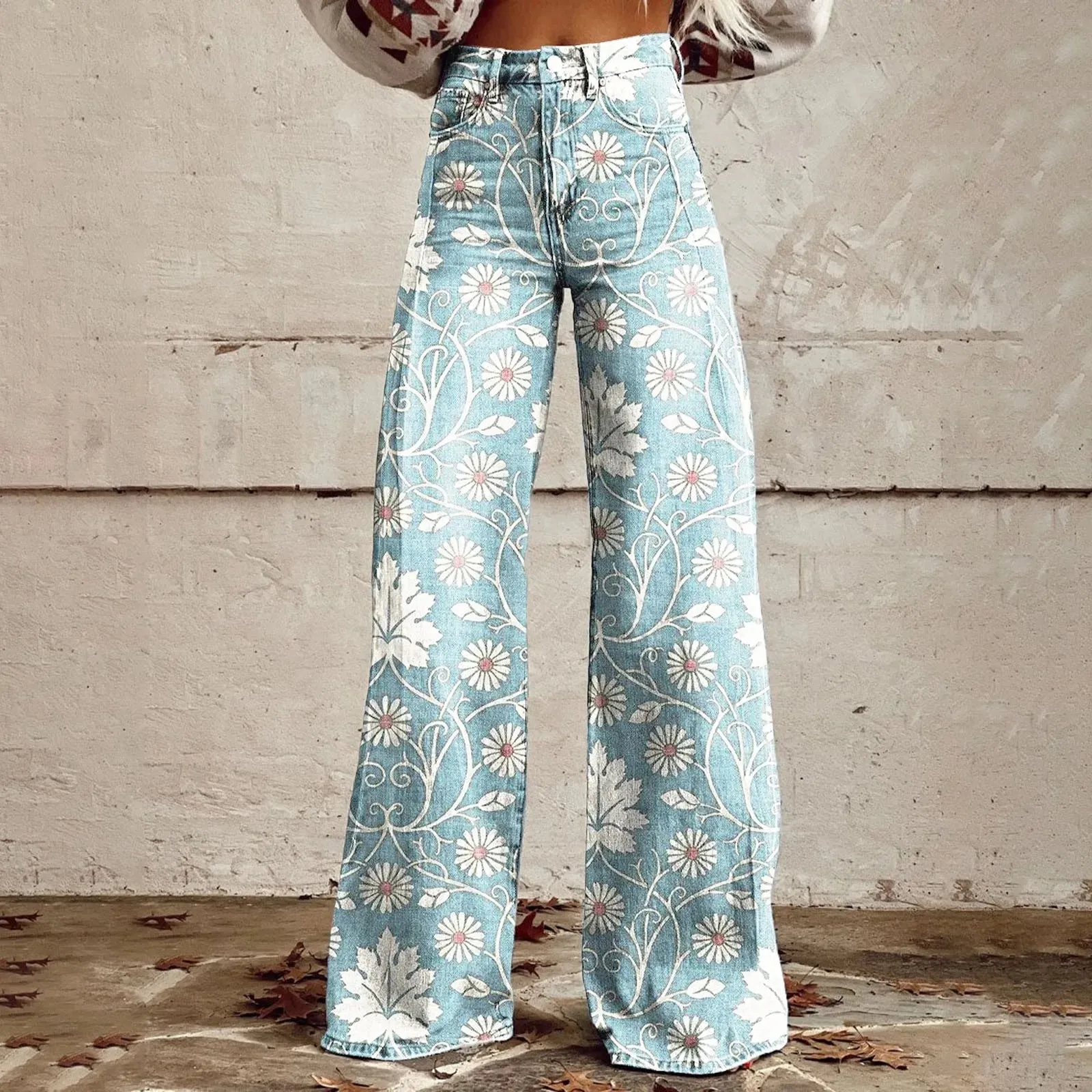 Arctic™ | Vintage Floral Wide-Leg Jeans