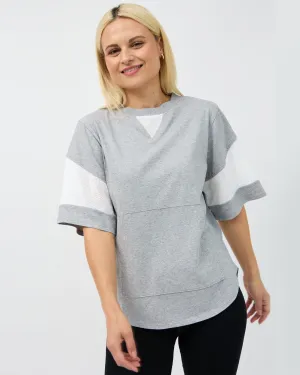 Ari Mesh Tee - Grey
