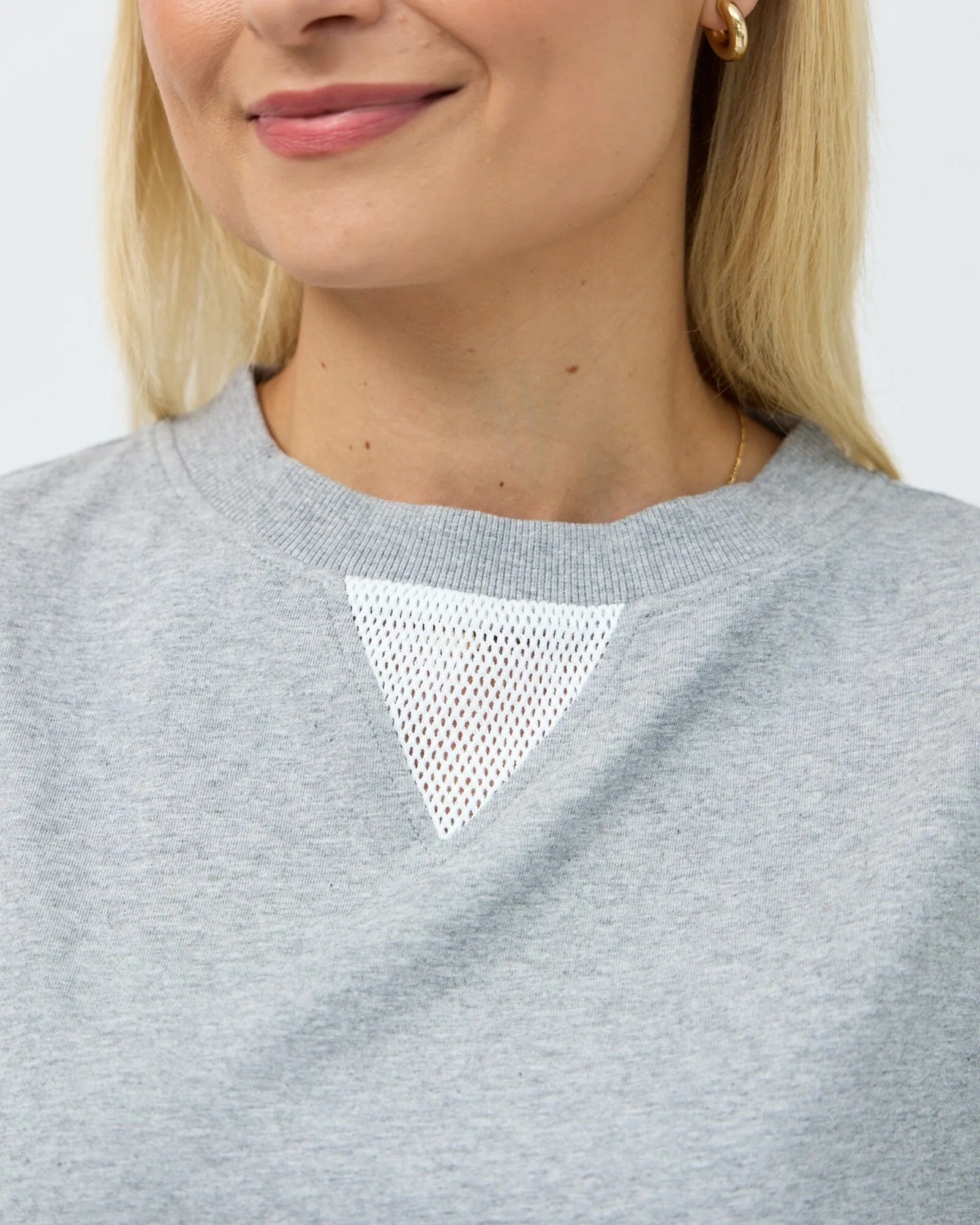 Ari Mesh Tee - Grey