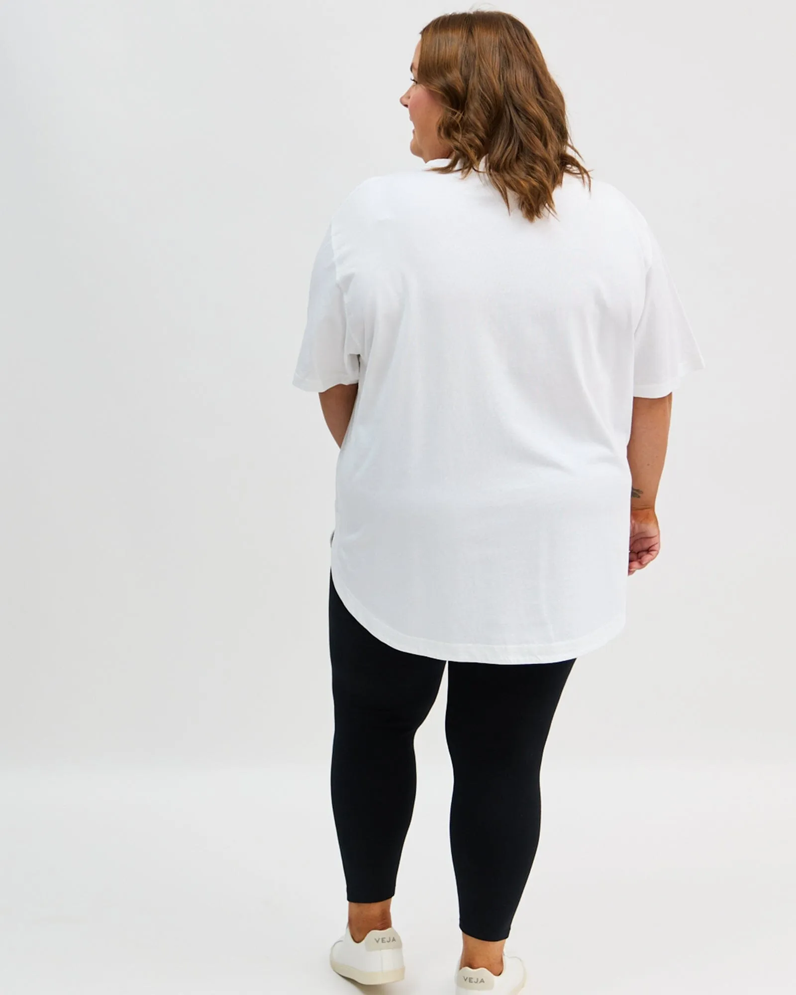 Ari Mesh Tee - White