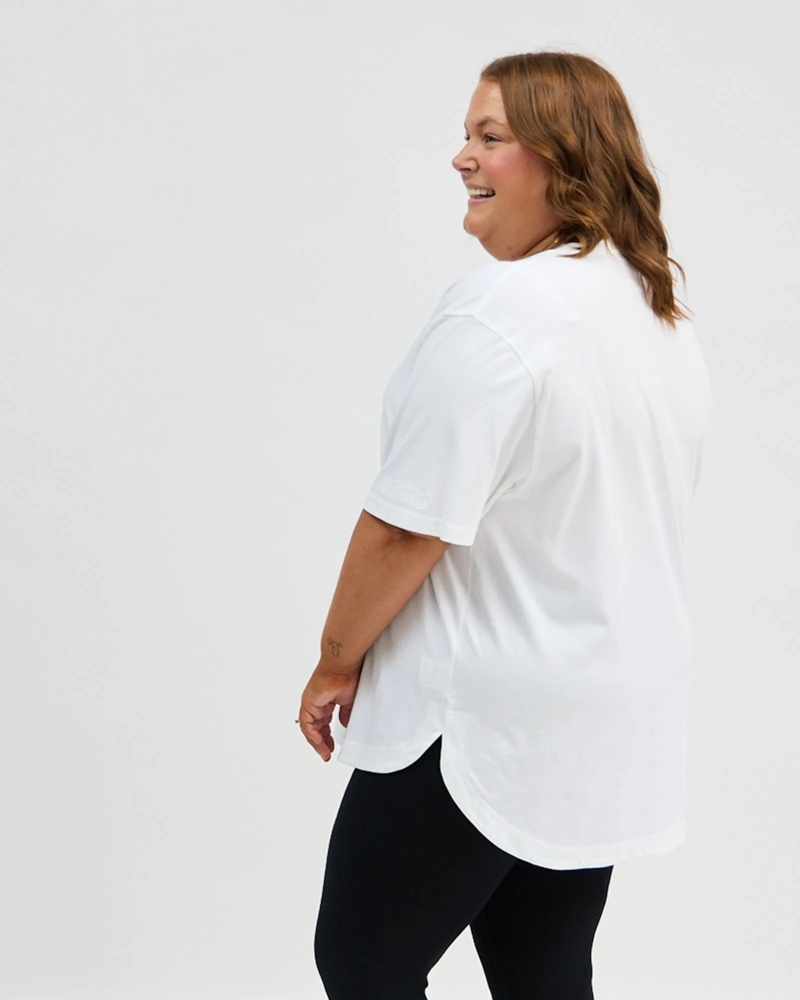 Ari Mesh Tee - White
