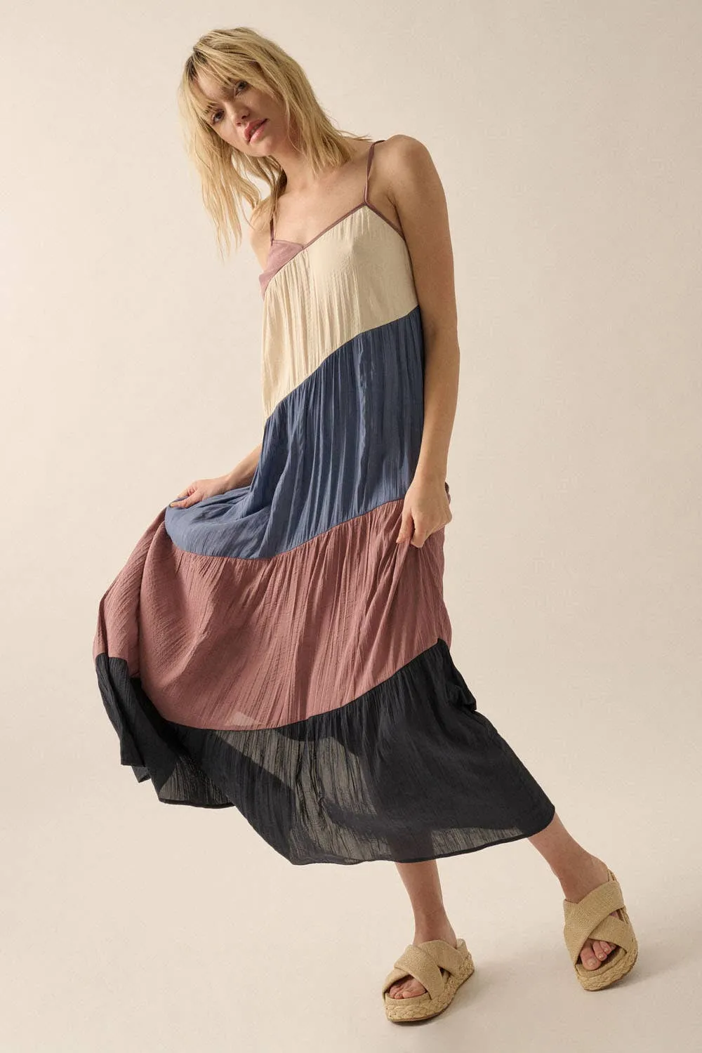 Ashton Color Block Maxi Dress