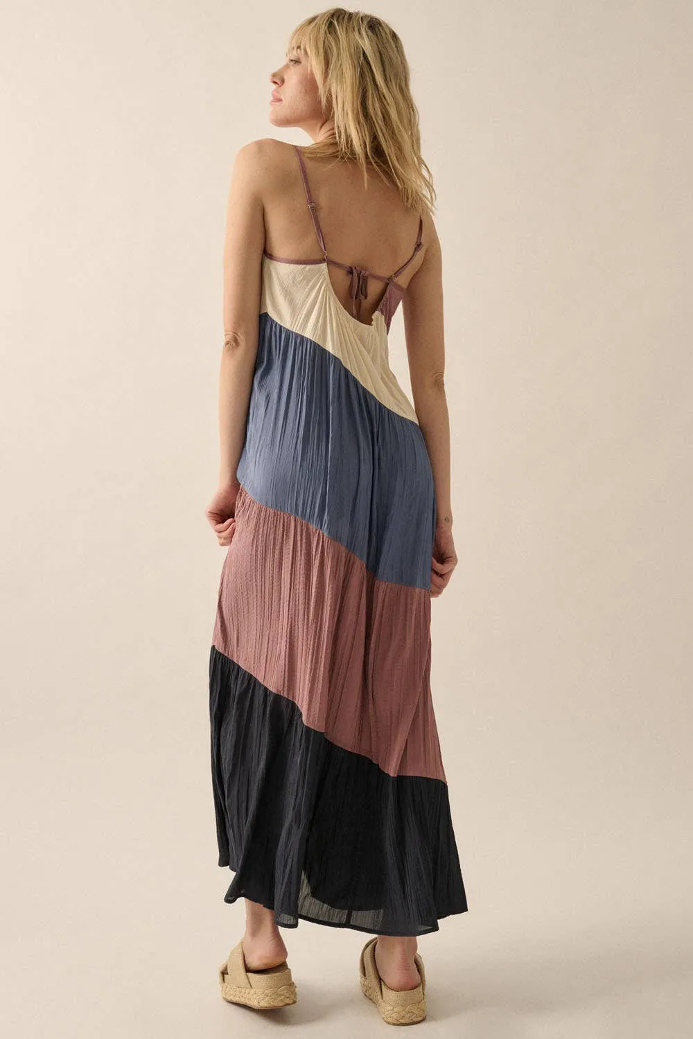 Ashton Color Block Maxi Dress