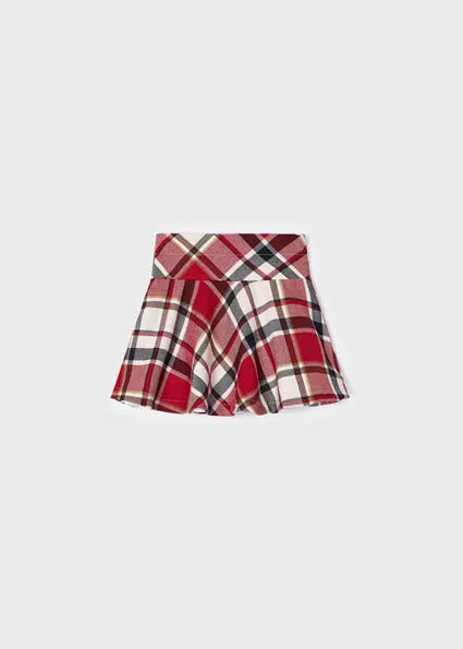 AW23 Mayoral Girls Red Check Skirt 4902