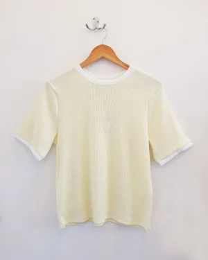 Awake Tee Ribbed - Lemon