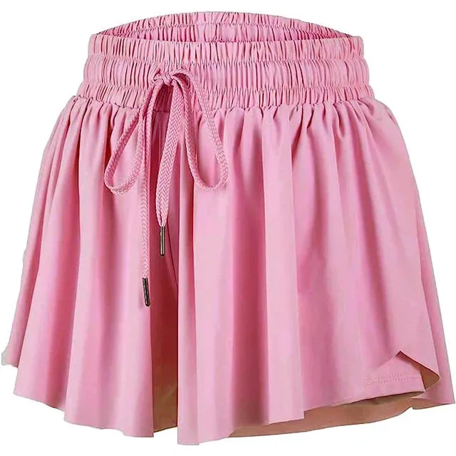 Azarhia Butterfly Flowy Shorts - Pink