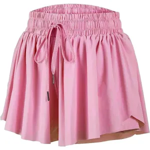 Azarhia Butterfly Flowy Shorts - Pink