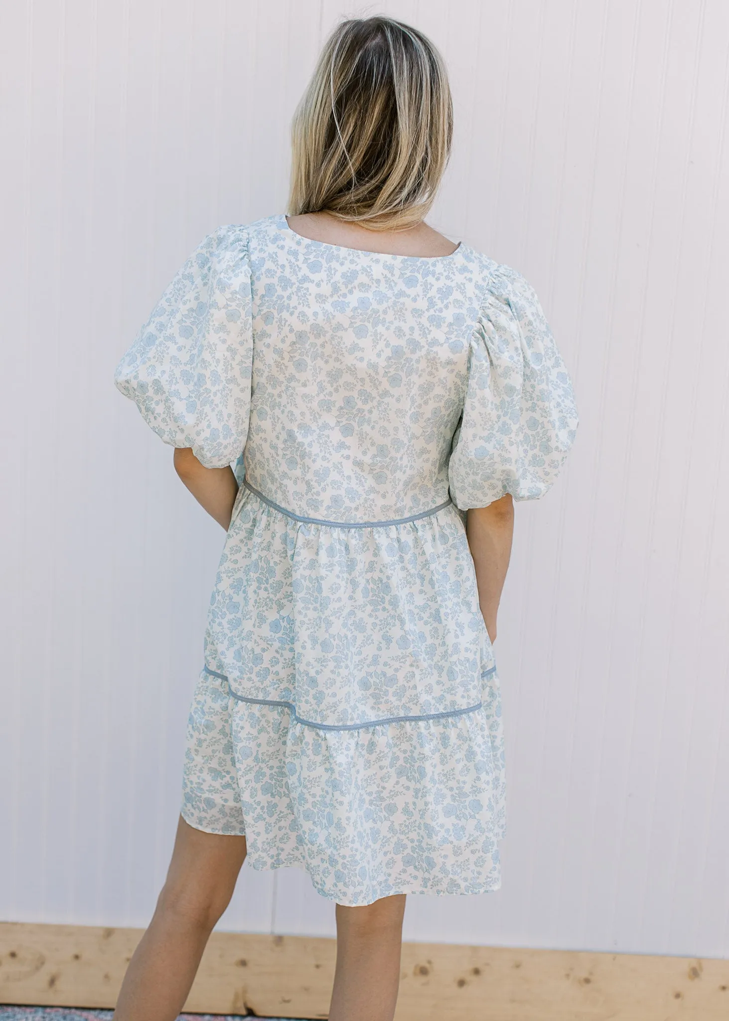 Baby Blues Floral Dress