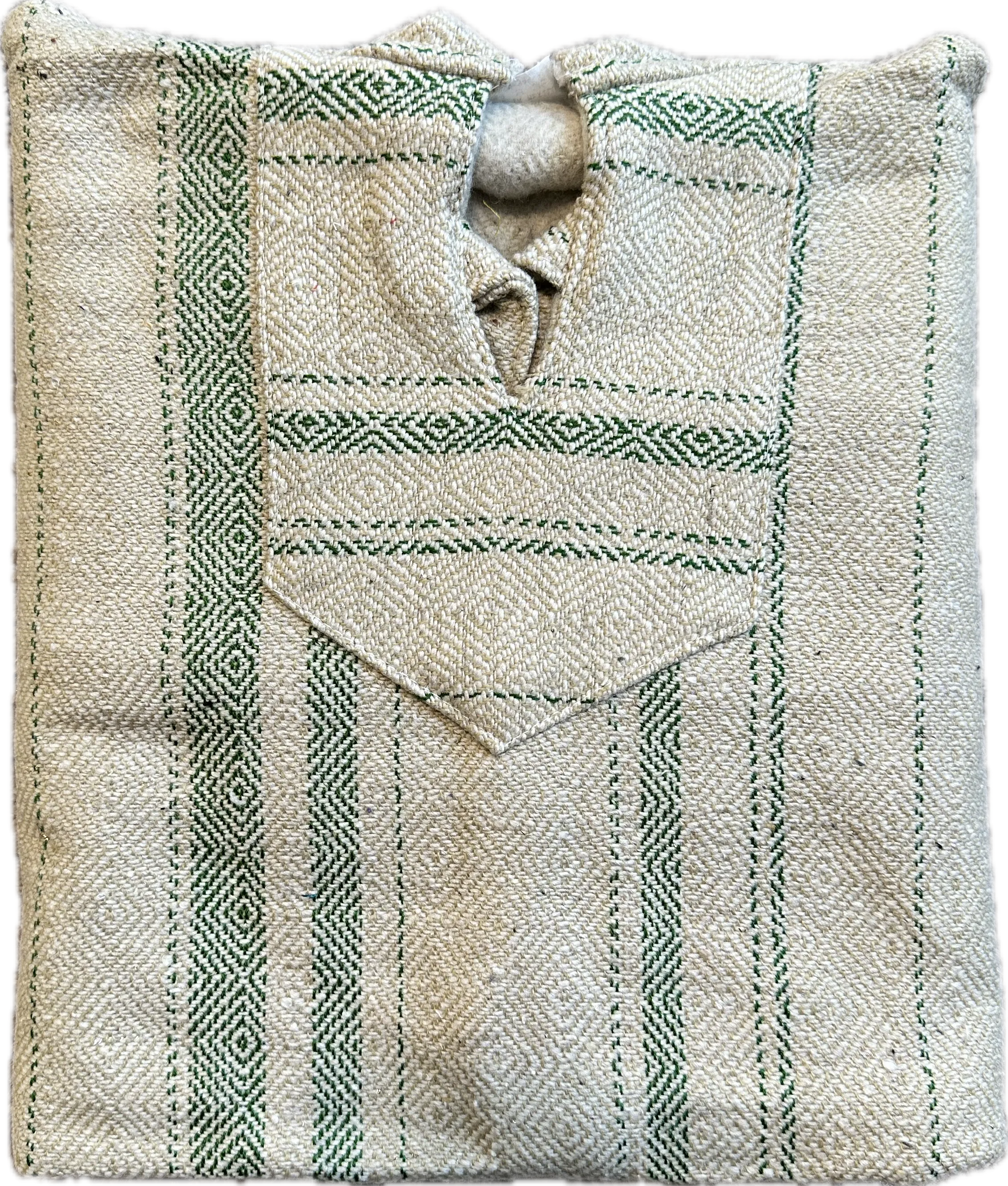 Baja Hoodie - Tan/Green