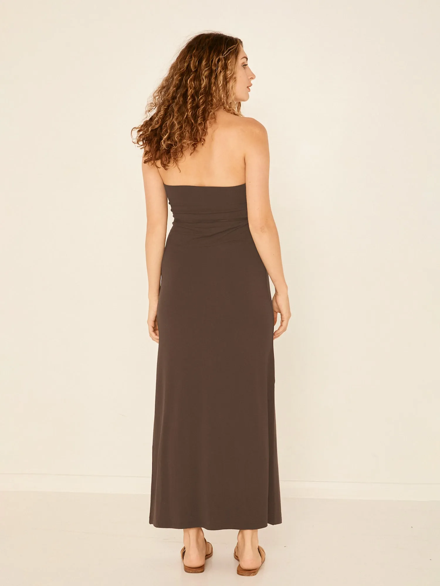 Bamboo Maxi Skirt - Cocoa