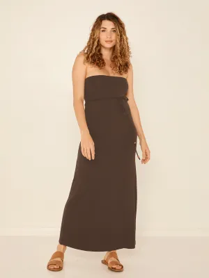 Bamboo Maxi Skirt - Cocoa