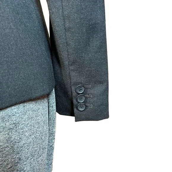Banana Republic Gray Classic Fitted One Button Blazer Size 4P