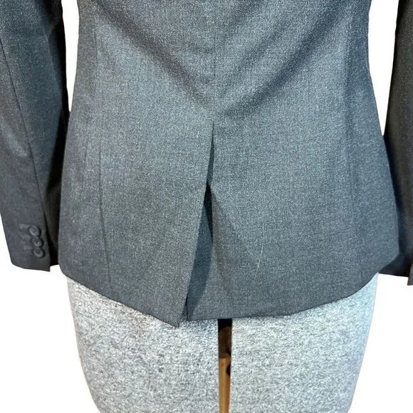 Banana Republic Gray Classic Fitted One Button Blazer Size 4P