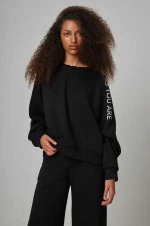 Basic oversized φούτερ | Μαύρο